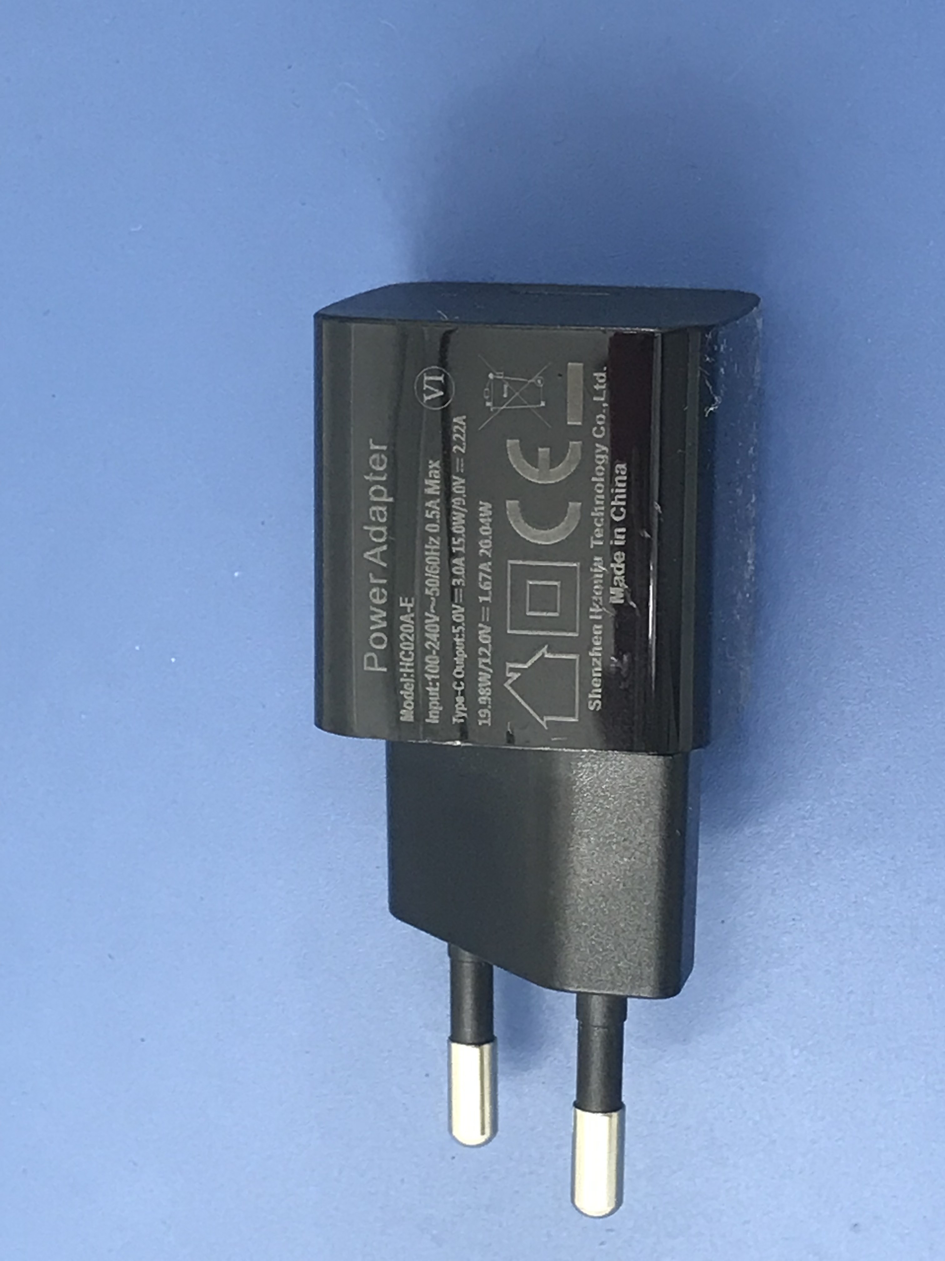 Efficiency USB Power Adapter for Europe Market Compact Design AC Input 100-240V