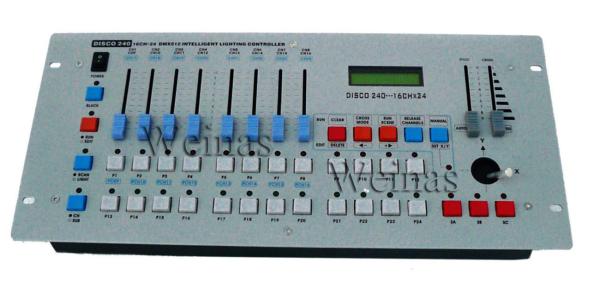 1000mA Current Disco 240 DMX Controller 30 Banks 8 Program Scens Effect Bar