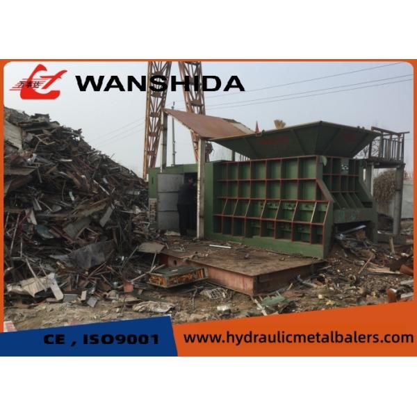 Large Horizontal Scrap Cutting Machine With PLC Automatic For Recycling Facilities