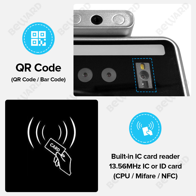 8 Inch TF Card 8G Flash 300ms Face Recognition Door Access System