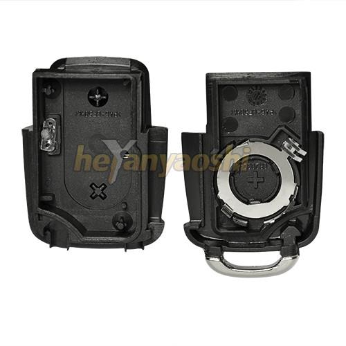 Quality Vw 2 Buttons Smart Key Shell with Emergency Key Insert for sale