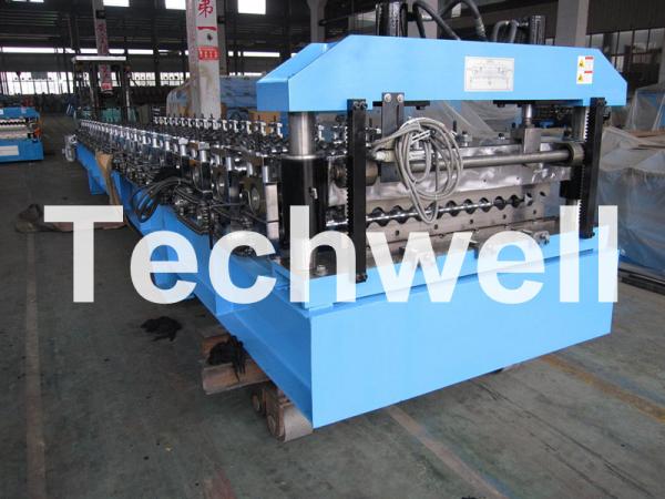 Quality Custom Corrugated Panel Roof Sheet Roll Forming Machine With Coil Width 1000 / 1220 / 1250mm for sale