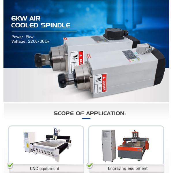 18000rpm Frequency 300HZ Air Cooled Spindle Motor for CNC Router Demand