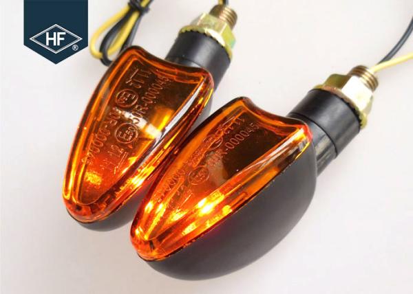 Quality UTV / ATV Blinker Motorcycle LED Turn Signals , E - Mark Amber Motorcycle Running Lights for sale
