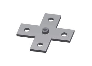 Flat Fitting Cross Plate With Nut For Ceiling Grids