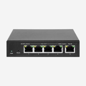 Desktop Smart PoE Switch With 5 Cable Max 100m And IEEE 802.3x Flow Control