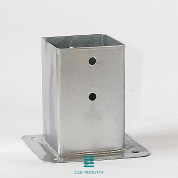 Column Anchor Galvanized Fence Fittings Iron Bar & Sheet Material