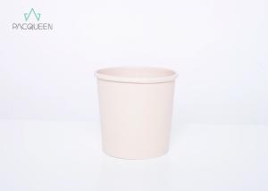 China Grease Resistant Food Grade Containers / Takeaway Soup Bowls With Vented Paper Lids on sale