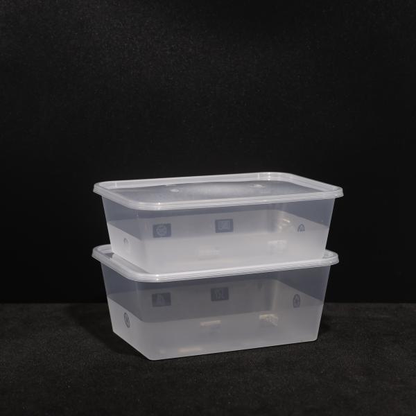 Quality 650ML PP Lunch Box With Lid Customized Printing Durable and Reusable for Vegetable for sale