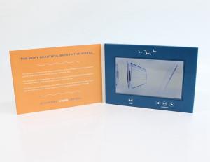 Fastival Gift LCD Video Brochure With 2GB Memory , 10.1 Inch Lcd Video Greeting Card