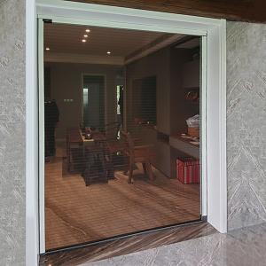 Anti Mosquito Fiber Gray Net Trackless Screen Door Solution