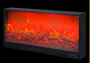 Air Conditioner Matel Plastic Electric Fireplace Brown Comfortable Home Color Change