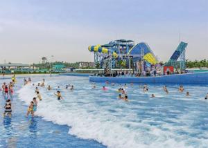 Buy cheap Interactive Water Park Wave Pool , Amusement Park Tsunami Wave Pool product