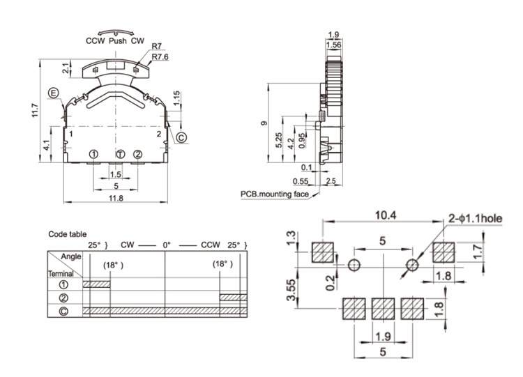 PCB Micro Push Switch Lever And Push Operation Type Momentary Tactile Switch