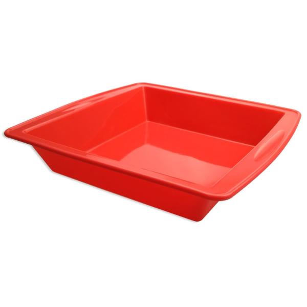 Silicone Cake Pan 8.5 " Nonstick Bakeware Baking Mould Brownie Pan for bread Chocolate Pie Pizza fudge and brownies