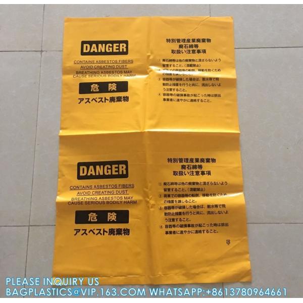 33 Gal. Asbestos 6 Mil Bag Disposable Burial Bags, Asbestos Disposal Bags Protection Bag, tuff storage bags