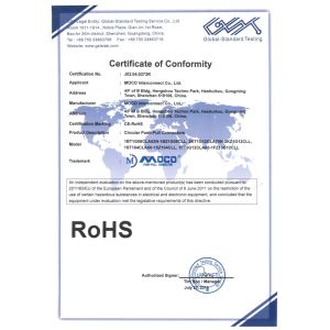 Shenzhen MOCO Interconnect Co., Ltd. Certifications