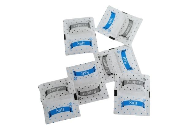 Quality Customized Salt Pepper Sachets In Roll, Salt Pepper Packets In Roll for sale