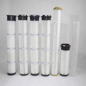 China Pulse Spunbond Top Loaded Pleated Filter Cartridge Elements for Cement Plant on sale