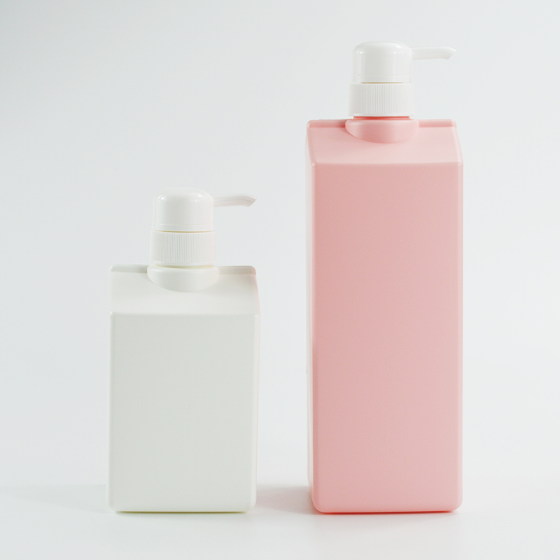 Customized 1000ml/1L Capacity Square HDPE Plastic Shampoo Bottle OEM/ODM