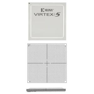 Buy cheap 800 I/O 550MHz XC5VLX155-2FFG1153C IC FPGA product