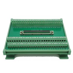 SCSI 100 Pin Connector DIN Rail Mounting Type Terminal Blocks Module