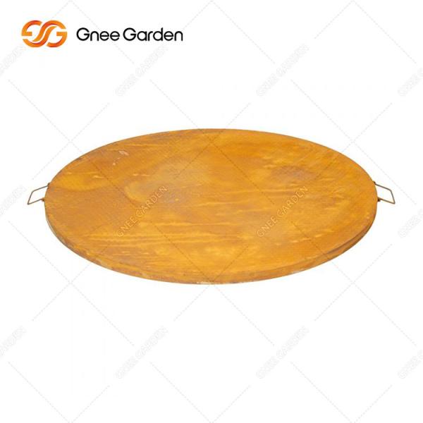 Corten Steel Metal Camping Rusty Barbecue Grill for Outdoor Cooking Vegetables