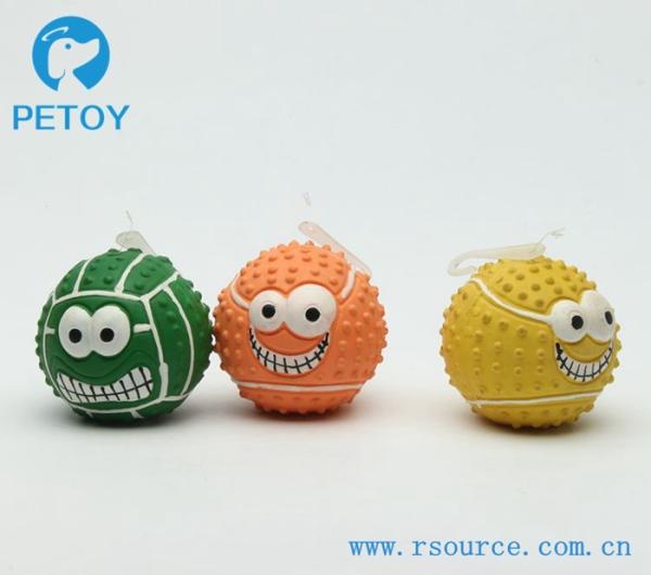 Quality 2019  eco-friendly Latex dog toys squeaky dog ball for sale