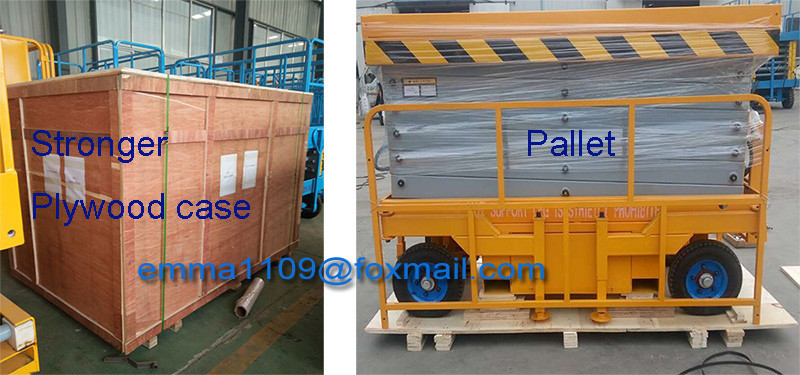 Big Load 1.0t Mobile Scissor Platform Power Source Battery or Local Power 220v/380v