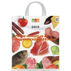 Soft loop handle 100% biodegradable plastic bags plastic bag biodegradable,