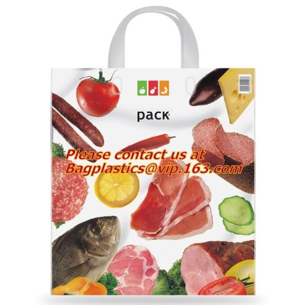Soft loop handle 100% biodegradable plastic bags plastic bag biodegradable,