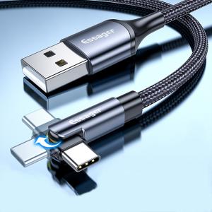 Buy cheap Universal 180 Rotation Type C Charging Cable 3A Quick Charge 480Mbps/s Data Transfer Type C Cable product