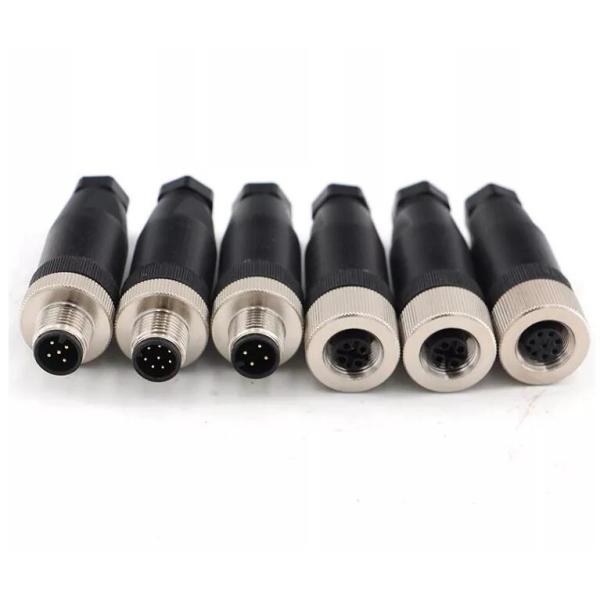 IP67 Male Female M8 Sensor Connector Straight Screw Threaded Plug Coupling