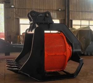 OEM Rotating Screening Bucket For Excavator 12 Ton 360 Degree Rotation