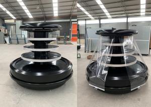 Semi Vertical Medium Temp Air Cooled Round Shape Open Cooler Remote