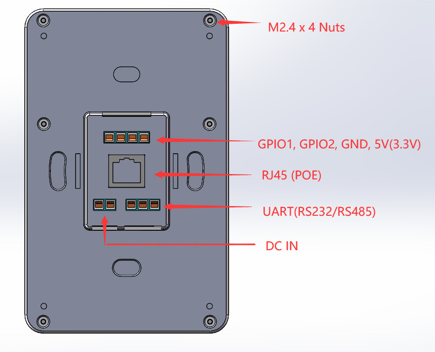 Multi Option Industrial NFC Reader Terminal 5 Inch Android Based Wall Mount POE Touch Panel