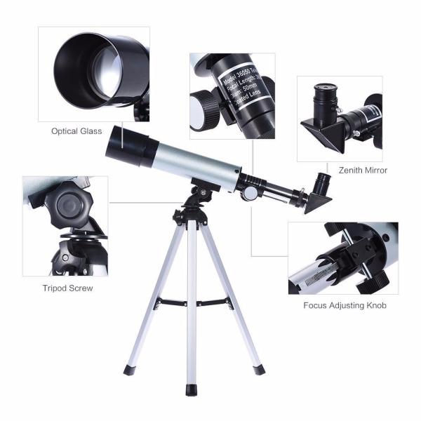 Refractor Aluminum Astronomical Telescope , 360 X 50mm Astronomy Monocular