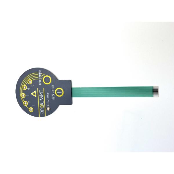 Emboss Type Waterproof Flexible Membrane Switches LED Light For Testing Controller