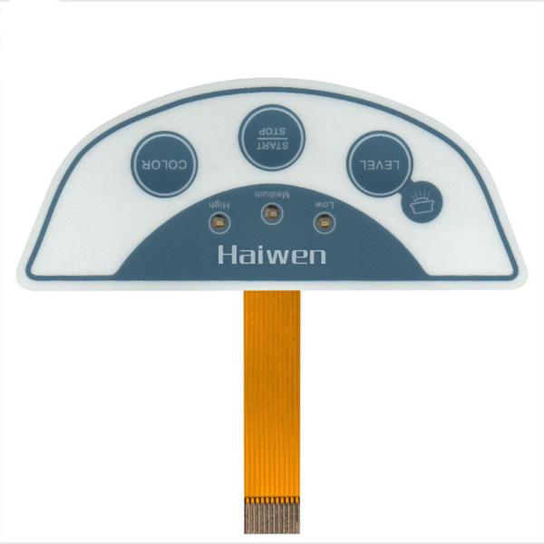 Quality Clear Window Metal Dome Tactile Switch Customized Design Membrane Key Pad for sale