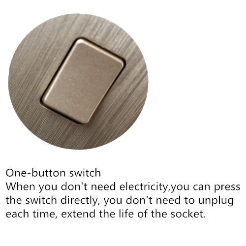 UK Power Independent Dual USB Wall Switch Socket For Apartment / Home