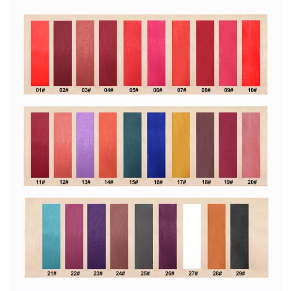 29 colours matte liquid Waterproof Long Lasting durable private label lip gloss