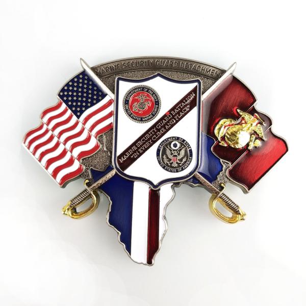 Quality Custom Sliver And Shiny Gold Bicolor Challenge Coin For Promotion for sale