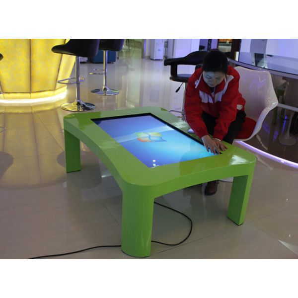 Stand 43 inch LCD interactive touch coffee table with embedded PC Win10 OS