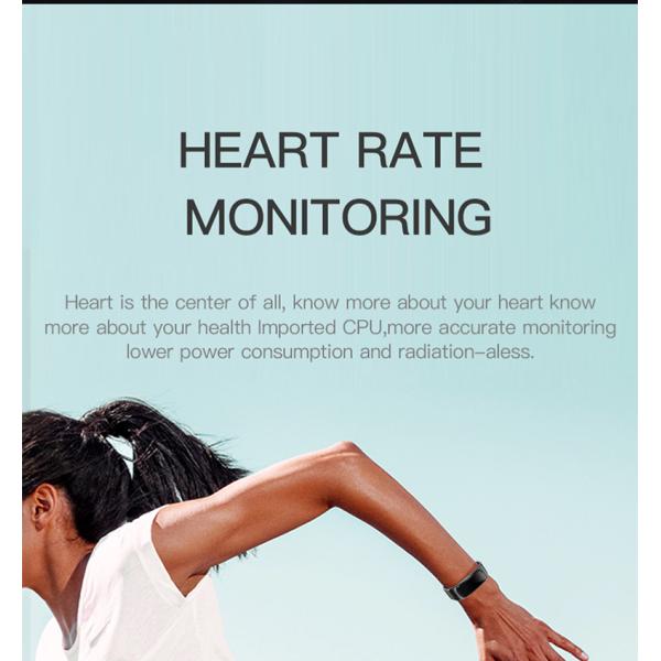 0.96inch Health Sleep Tracker IP66 90MAH Smart Call Bracelet Exercise Dustproof Watch