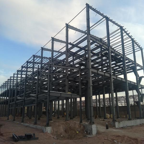 Quality Unmanned Operation Steel Structure Warehouse With Good Toughness And Long Fatigue Life for sale