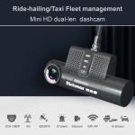 1080P 4G GPS Vehicle Mobile Mini Dashcam Video Recorder with 2ch Inputs 1ch