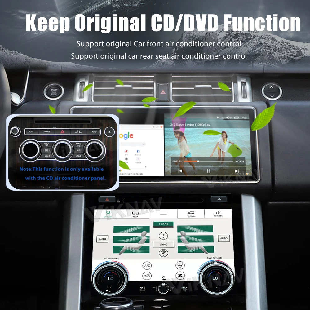 Viknav Fit For Land Range Rover Vogue L405 2013-2017 10.4 inch Car air Conditioning Panel Climate Board AC Panel