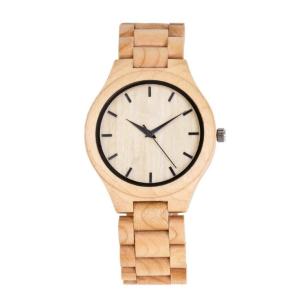 China Original Design Bamboo Wooden Quartz Watch , Japan Movement Quartz Watch on sale