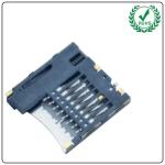 LCP 8pin H1.85mm Micro SD Card Connector , T Flash Type TF Card Reader Holder
