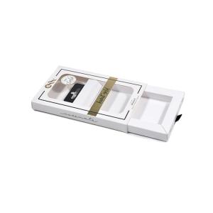 China Custom Phone Case Packaging Box Printed White Window Boxes With Hang Hole on sale